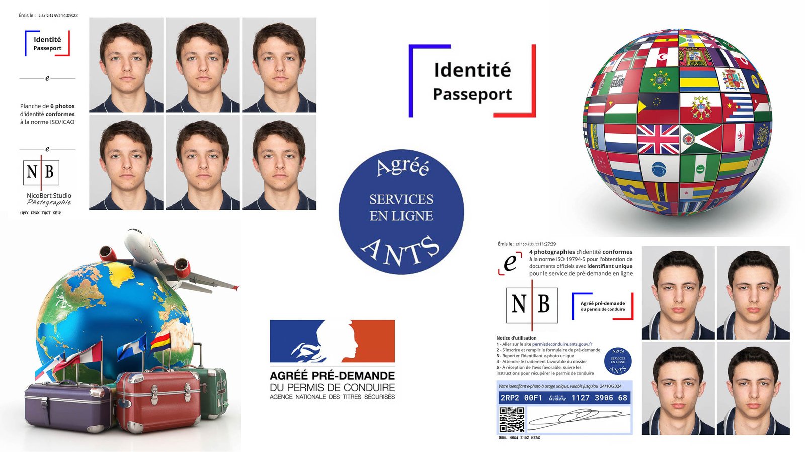 photo identité permis de conduire passeport carte de séjour Occitanie